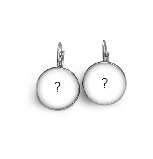 Boucles d'oreilles dormeuses personnalisables avec votre propre image