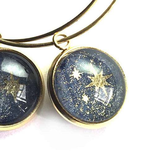 Milky Way 12mm Gold Stainless Steel Loops