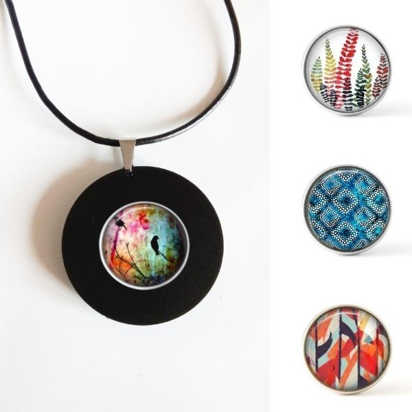 Ensemble de démarrage: 1 Collier + 4 boutons 18mm