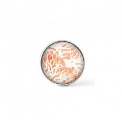  Cabochon/Button for Interchangeable Jewelry - Coral theme 