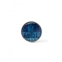 Bouton cabochon clipsable pour bijoux interchangeables : Abstrait ficeles bleues