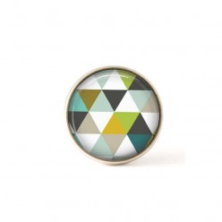 Interchangeable clip on buttons green triangles