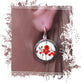 Boucles d'oreilles fantaisie format dormeuses avec theme coquelicots naïfs