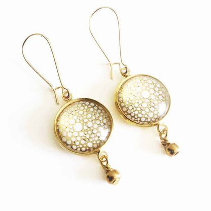 Boucles d’oreilles pendantes cercles d’or