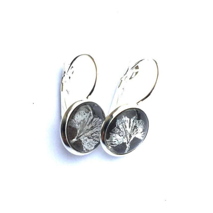 Ginkgo Leaves Stirling Silver