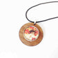 Collier personnalisable / interchangeable pour bouton snap en bois de teck 43mm