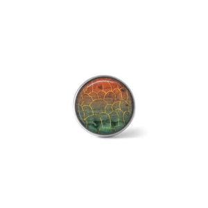 Button / Cabochon for customizable jewelry - Autumn "Geode" pattern