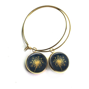 AurumFloris: Dandelion Earrings in Stainless Steel