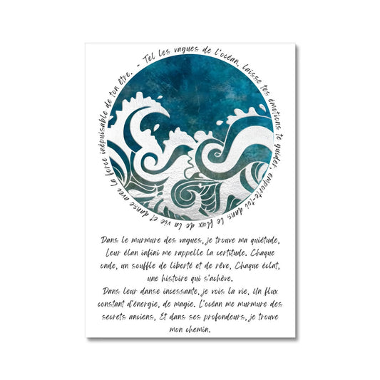 Affiche Murale d'Art Thème Vagues